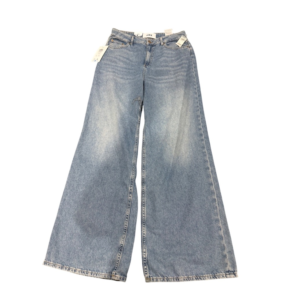 JJXX  Wide High Waist Light Blue Denim Jeans Size 31 W24 L28‎ - Picture 2 of 9